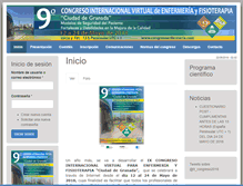 Tablet Screenshot of congresoenfermeria.com